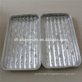 BBQ Aluminum Foil Grill Tray With Holed Bottom Outdoor